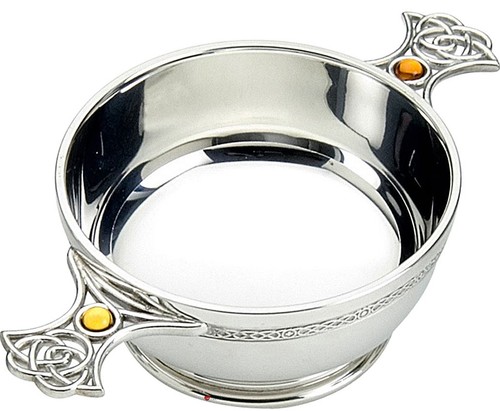 Scottish quaich pewter - scottish,