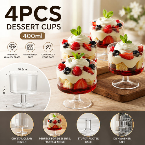 Danny home glass dessert - home,
