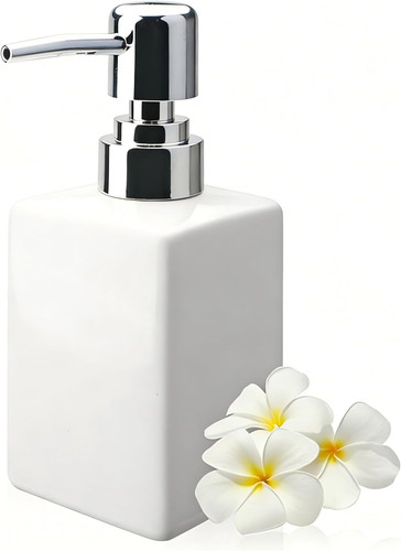 White ceramic soap - white,