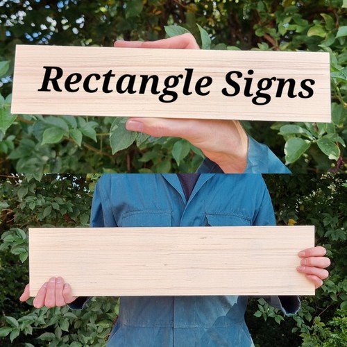 Rectangle post signs handmade - rectangle,