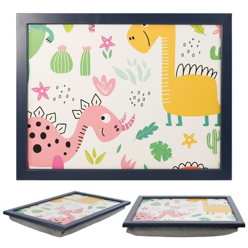 Wooden lap tray with bean - wooden,