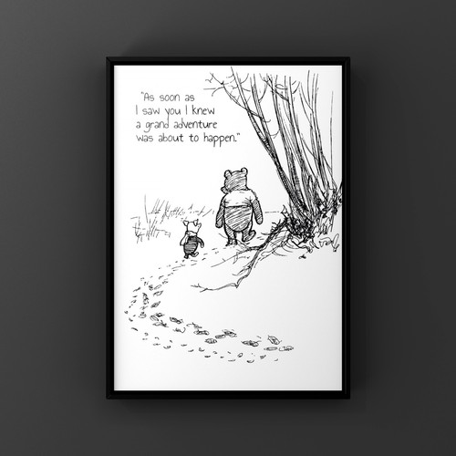 Winnie the pooh art - winnie,
