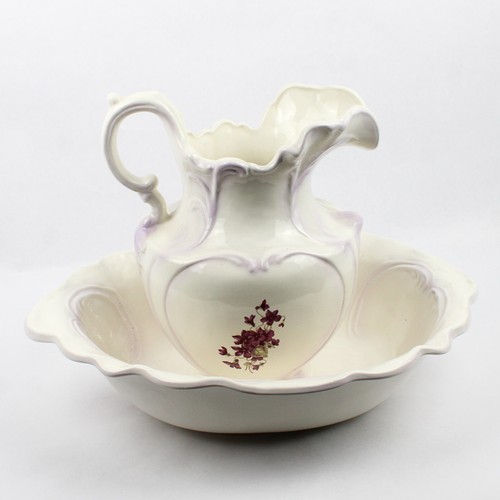Antique porcelain pitcher and - antique,