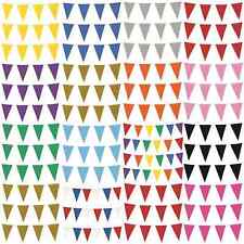 10M COLOUR BUNTING 20 FLAGS PARTY WEDDING DECORATION EVENT GARDEN HOME OUTDOOR