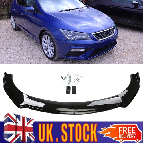 Gloss front bumper lip spoiler - front,