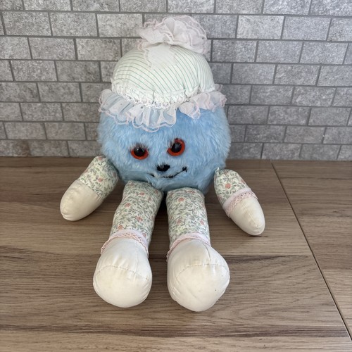 Vintage stuffed toy blue - stuffed,