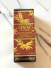 LIMITED  Edition  YSL VINTAGE OPIUM with Gold pin brooch 50ml 100% AUTHENTIC