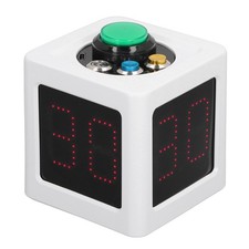 Poker Shot Clock Seconds Countdown Rechargeable 1.4in 4 Sides Cube Timer For