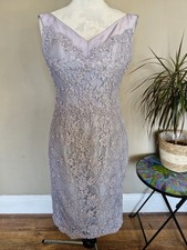 Ian Stuart Mother of The Bride Dress In Lilac Lace and Embellished Detail Size 8