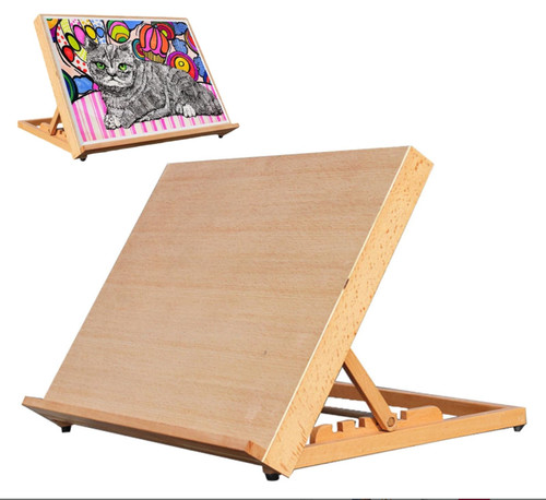 Wooden artist workstation - wooden, a2