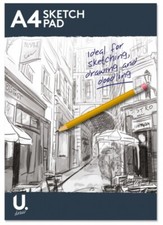 U. A4 / A5 Sketch Pad - 90 Pages/ 22 pages, 70gsm / 180gsm Perfect Sketching