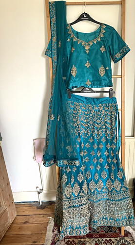 Women blue embroidered - blue,