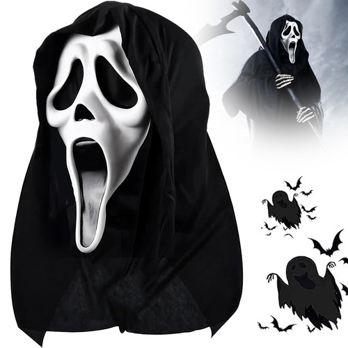 Screaming ghost mask scary - screaming,