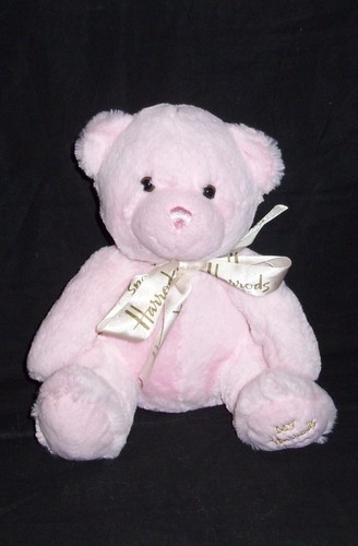 Harrods pink teddy bear - 10",