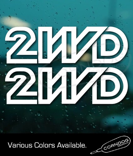 2wd vinyl sticker - (1pair),