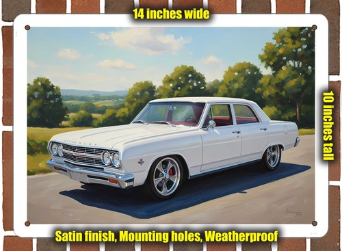 Metal sign 1965 chevrolet - metal,