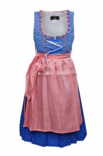 Dirndl dress with apron - dirndl, salmon