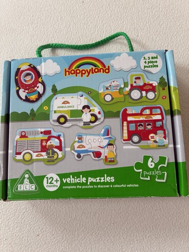 Happyland elc vehicle puzzles - elc,