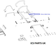 Cobra M56SPB Lawnmower Clutch Drive Cable 29100116302 Genuine Lawn Mower Parts 