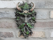 Aged Rustic Design Tree Man Bust Wall Art Plaque Ornament Garden Decor