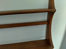 Original Ercol Vintage 60s Wooden Plate Rack Display Stand Retro Kitchenalia