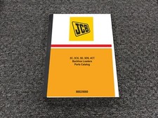 JCB 3C 3CX 3D 3DS 4CT Backhoe Loader Parts Catalog Manual 9802/8000