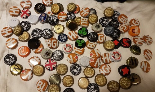 100 used assorted metal - used, beer