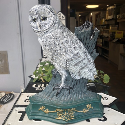 Owl cast iron door - owl,