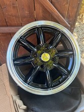 TRIUMPH alloy wheels 5.5J X 15" SET OF 4  BLACK POLISHED RIM ALLOY WHEELS