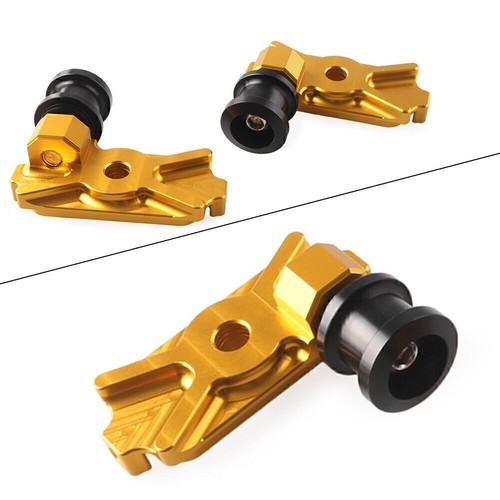 Motorbike gold swingarm spools - motorbike,