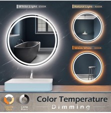 Round LED Bathroom Wall Mirror