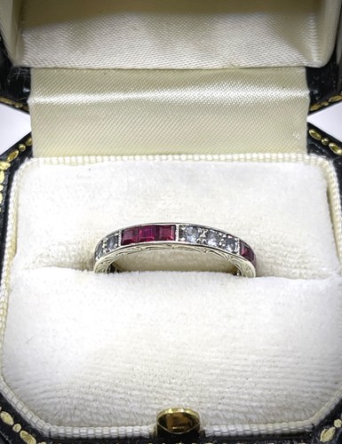 Art deco 9ct white gold - art,