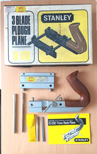 Vintage stanley plough plane - vintage,