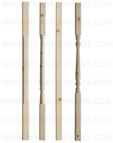 32mm solid pine stair - solid, spindle