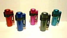 LIGHTER PROF CRYSTEL COLOURS TANK LIGHTER WINDPROOF BLUE JET FLAME IN 5 COLOURS 