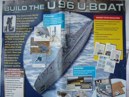 Hachette u96 boat magazine - u-boat, +