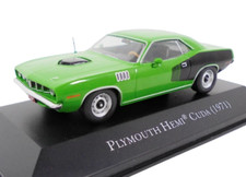 ATLAS DIECAST 1/43 1971 PLYMOUTH BARRACUDA HEMI 'CUDA GREEN & BLACK
