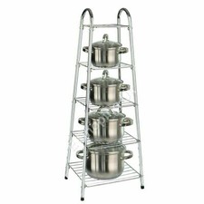 Chrome Pan Stand 5 Tier