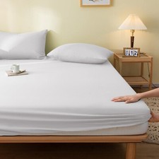 Fitted Sheet 25cm Deep- 100% Polycotton Bedsheets-Single, Double, King size