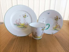 Art Deco Shelley "Balloon Tree" Tea Trio