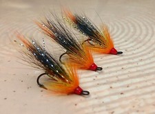   3 x cascade Salmon Flies