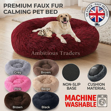 Washable Donut Dog Bed Soft