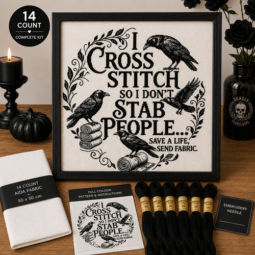 Gothic crows sarcastic quote - crows,,