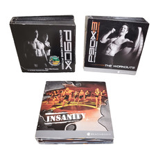 Beachbody Workout Fitness DVD Set Bundle: P90X3 2013 9-Disc Set, P90X, Insanity