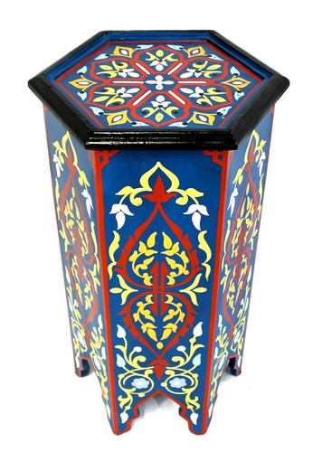 Moroccan pedestal table - moroccan,