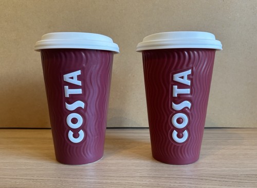 Two costa coffee ceramic - costa,