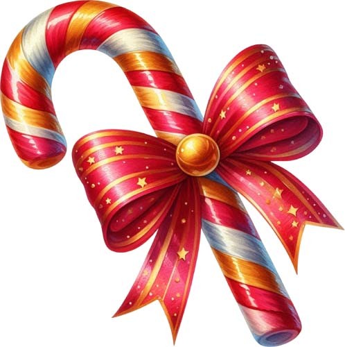 Christmas candy cane - christmas, wall