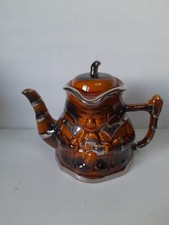 Vintage Price & Kensington Brown Glaze Teapot Toby Jug Double Faced