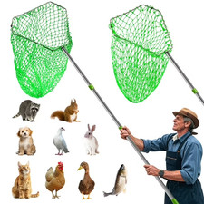 Animal Catching Net 2-in-1 Combo with Coarse & Fine Mesh Nets Extendable - B1