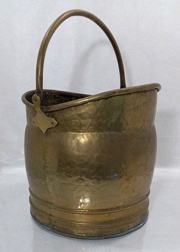 Vintage brass metal fireside - metal,